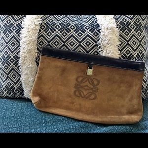 Lovely Vintage Loewe Leather Clutch